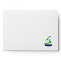 Zeilboot Birthday Envelopes
