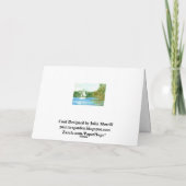 Zeilboot Birthday Kaart (Achterkant)