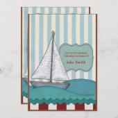 Zeilboot Birthday Kaart (Voorkant / Achterkant)