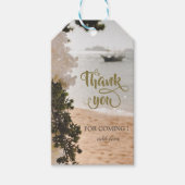 Zeilboot Bloemen Strand Cadeaulabel (Voorkant)