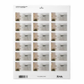 Zeilboot Bloemen Strand Etiket (Full Sheet)