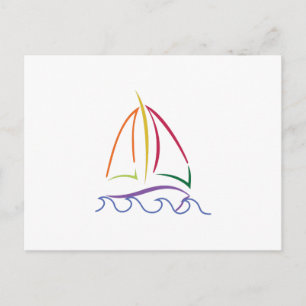 Zeilboot Briefkaart