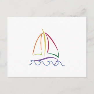 Zeilboot Briefkaart