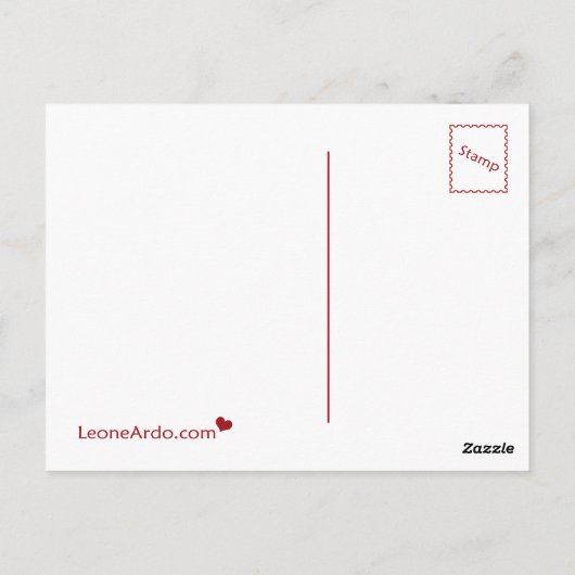 Zeilboot Briefkaart (Achterkant)