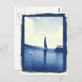 zeilboot briefkaart (Voorkant / Achterkant)