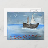 Zeilboot Briefkaart (Voorkant / Achterkant)