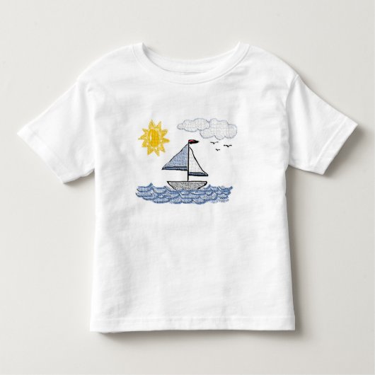 Zeilboot C Kinder Shirts (Voorkant)