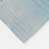 Zeilboot Calm Blue Lake & Blue Sky, White Text Fleece Deken (Hoek)