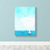 Zeilboot Canvas Afdruk (Insitu (Houten vloer))