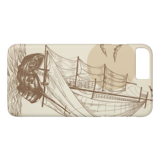 zeilboot Case-Mate iPhone case (Achterkant (Horizontaal))