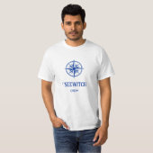 Zeilboot Compass Crew T Shirt (Voorkant volledig)