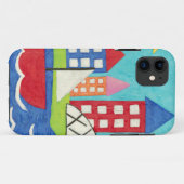 Zeilboot en luchtballon met Cityscape Case-Mate iPhone Case (Achterkant (horizontaal))