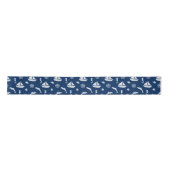 Zeilboot en marien beschermingspatroon Satin Ribbo Lint (Voorkant)