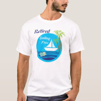 Zeilboot en schildpad T-shirt