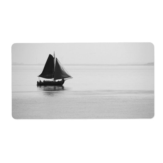 Zeilboot Etiket (Voorkant)