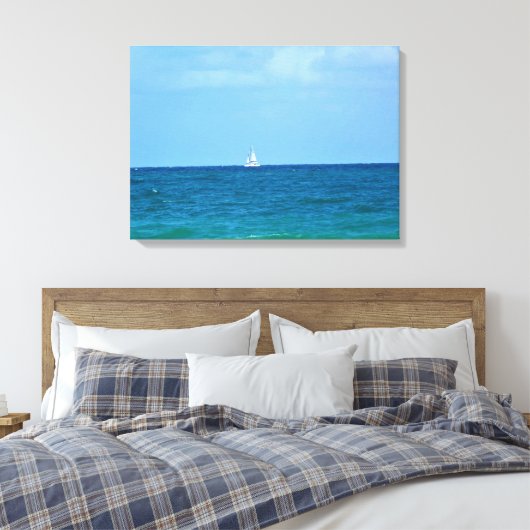 Zeilboot, Fort Lauderdale, Florida Canvas Afdruk (Insitu (Slaapkamer))