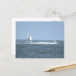 Zeilboot Foto Briefkaart