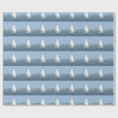 zeilboot foto inpakpapier (Vlak)