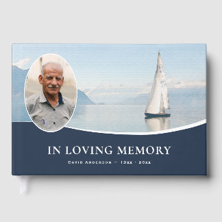 Zeilboot Foto Ter Nagedachtenis Funeral Gastenboek