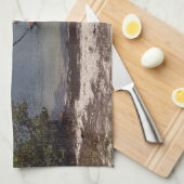 Zeilboot gestrand theedoek (Quarter Fold)