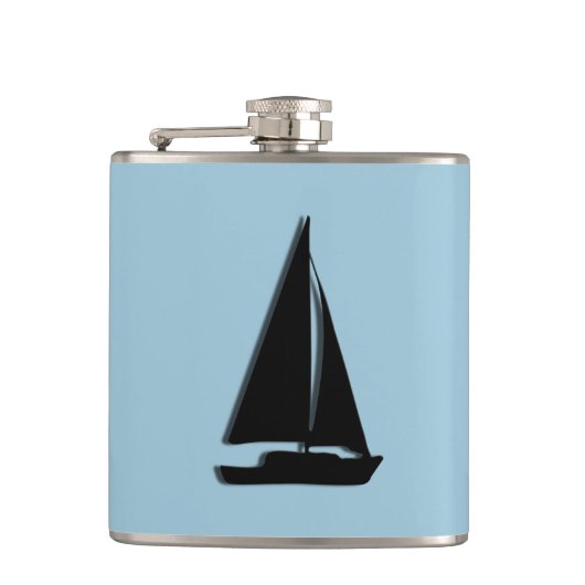 Zeilboot Heupfles (Voorkant)