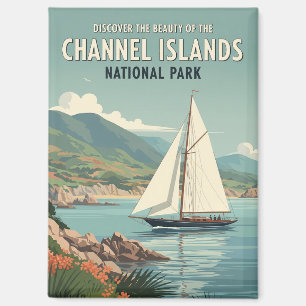 Zeilboot in Channel Islands National Park Magneet
