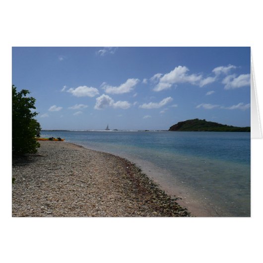 Zeilboot in de buurt van St. Thomas (Voorkant Horizontaal)