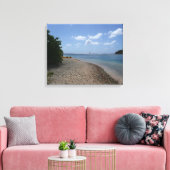 Zeilboot in de buurt van St. Thomas Canvas Afdruk (Insitu (Woonkamer))