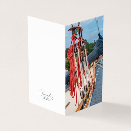 Zeilboot in de Cove Kaart (Buitenkant)