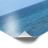 Zeilboot in de Oceaan Foto Afdruk (Hoek)