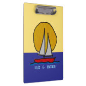 Zeilboot in de zon klembord (Rechts)