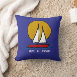 Zeilboot in de zon kussen