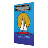 Zeilboot in de zon mini klembord (Angled2)