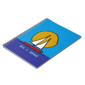 Zeilboot in de zon notitieboek (Linkerzijde)