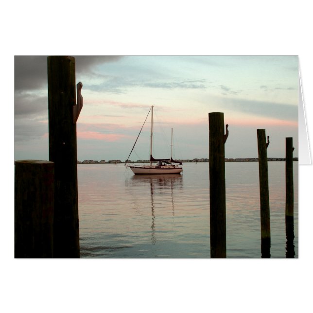 Zeilboot in Dusk- (Voorkant Horizontaal)