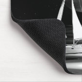 Zeilboot in het vliegtuig muismat (Hoek)