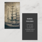  zeilboot in het Zee van de Noordzee Visitekaartje (Voorkant / Achterkant)