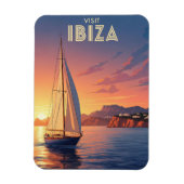 Zeilboot in Ibiza Spanje Reizen Magneet (Verticaal)