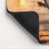 Zeilboot in wijnglas muismat (Hoek)