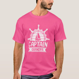 Zeilboot Kapitein Opa Zeiler Zeilen T-shirt