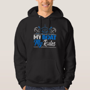 Zeilboot Kapitein Zeilen Mijn boot Mijn regels 2 Hoodie
