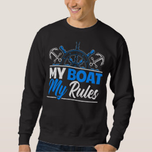 Zeilboot Kapitein Zeilen Mijn boot Mijn regels 2 Trui