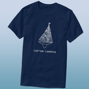 Zeilboot Kapiteinsnaam Nautilsch  T-shirt