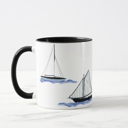 zeilboot koffiekop mok (Links)
