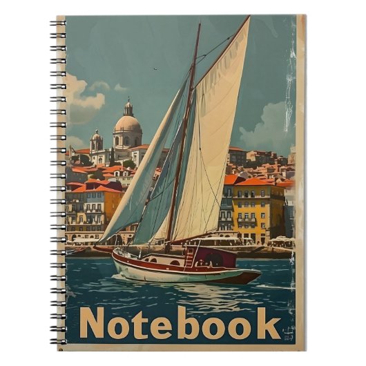 Zeilboot Lissabon Notitieboek (Voorkant)