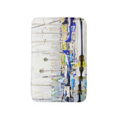 Zeilboot Marina Art Badmat Rug (Voorkant Verticaal)