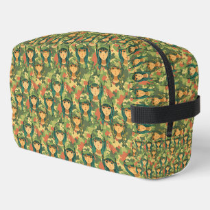 Zeilboot met scharlaken zeilen waterverf toilettasje