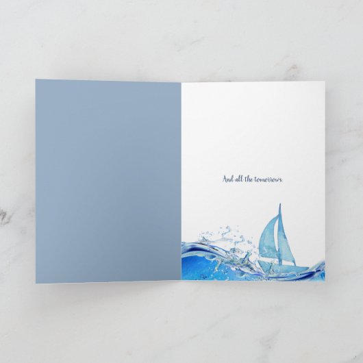 zeilboot met spinner kaart (Binnen)