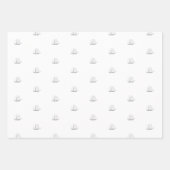 Zeilboot met  zeilboot inpakpapier vel (Voorkant 3)