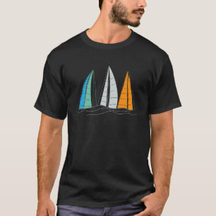 Zeilboot met zeilboot t-shirt